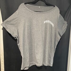 Source Unknown Gray 'Weekend' Short Sleeve Tee